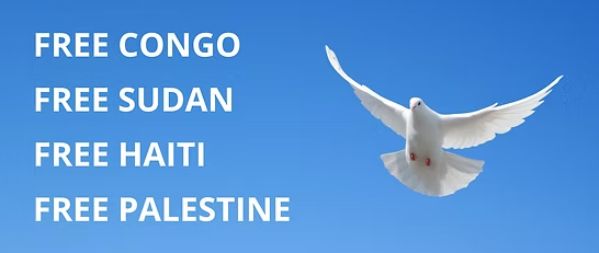 FREE CONGO FREE SUDAN FREE HAITI FREE PALESTINE